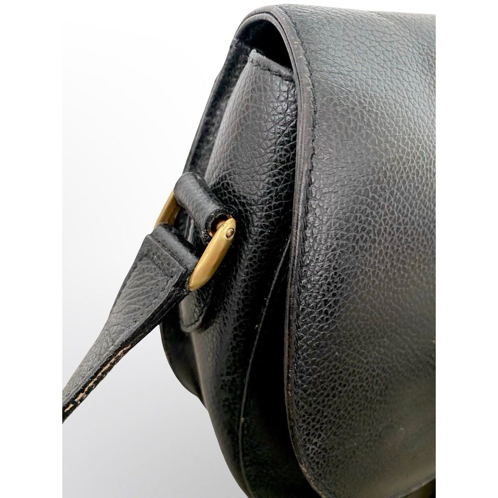 Vintage Coach 1994 Madison Carlyle 4401 Black Leather Crossbody Turnlock Italy - Picture 8 of 13
